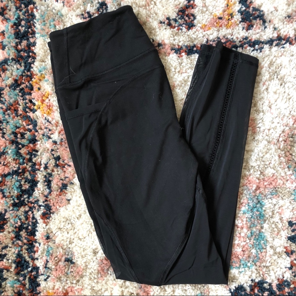 VS Sport black, mesh detail leggings